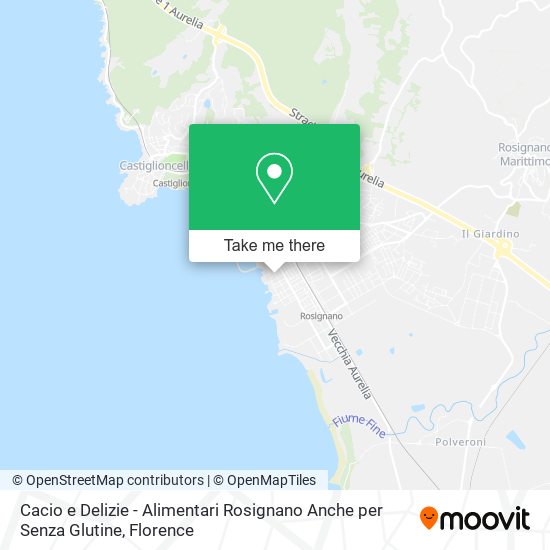 Cacio e Delizie - Alimentari Rosignano Anche per Senza Glutine map