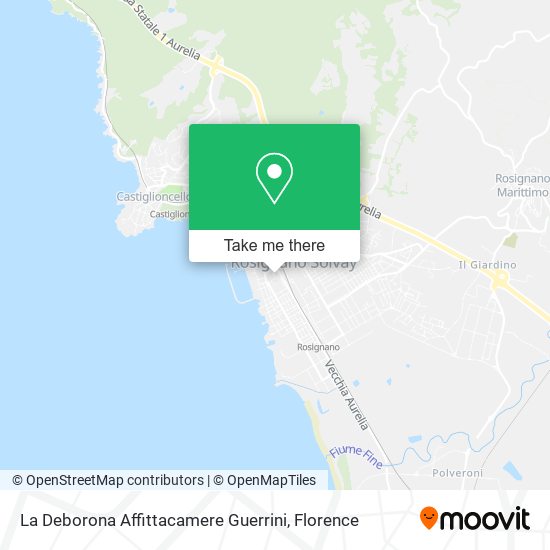 La Deborona Affittacamere Guerrini map