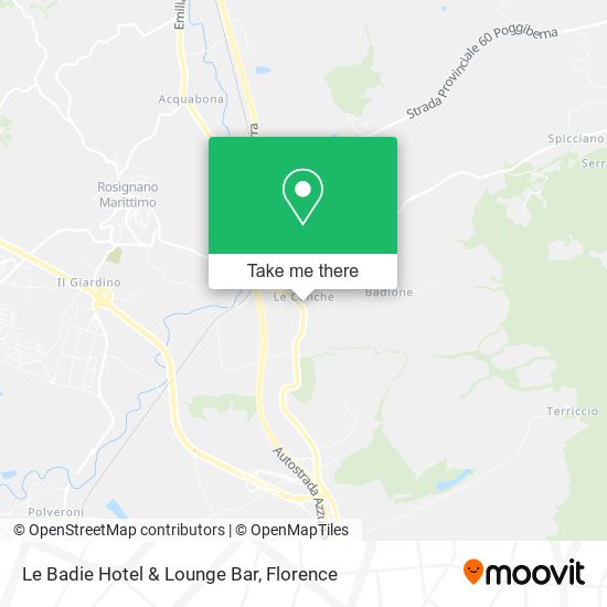 Le Badie Hotel & Lounge Bar map