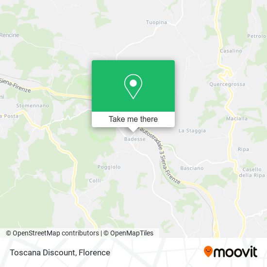 Toscana Discount map