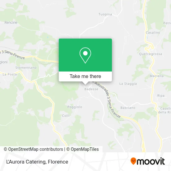 L'Aurora Catering map