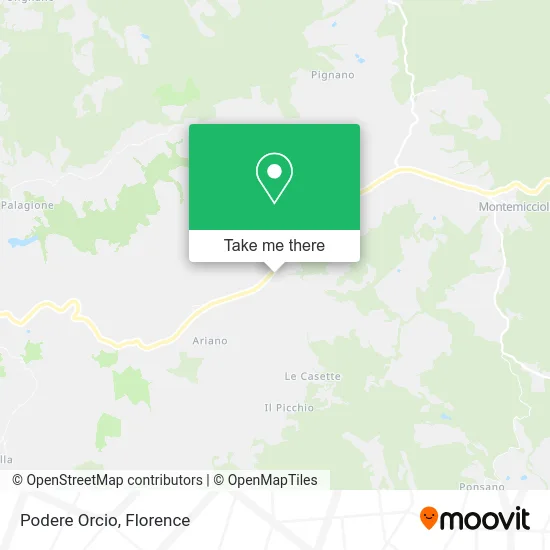 Podere Orcio map
