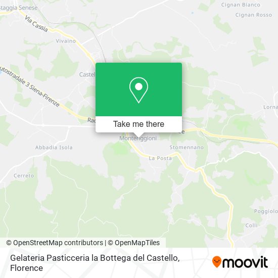 Gelateria Pasticceria la Bottega del Castello map