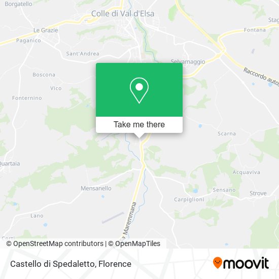 Castello di Spedaletto map