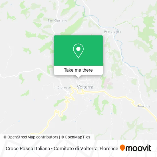 Croce Rossa Italiana - Comitato di Volterra map