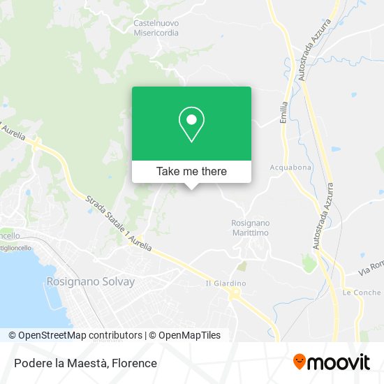Podere la Maestà map