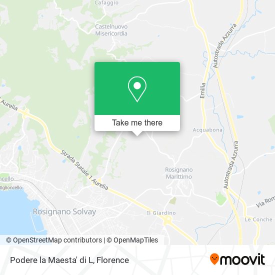 Podere la Maesta' di L map