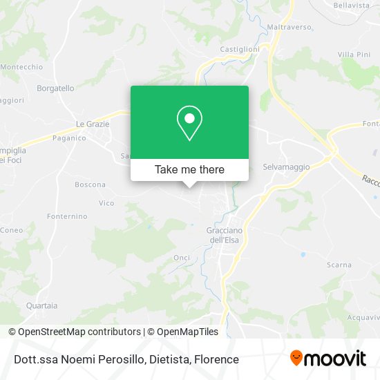 Dott.ssa Noemi Perosillo, Dietista map