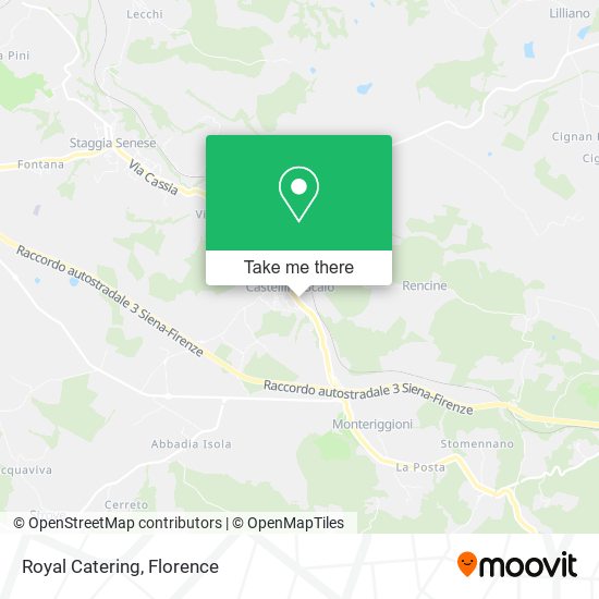 Royal Catering map