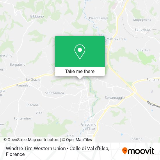 Windtre Tim Western Union - Colle di Val d'Elsa map