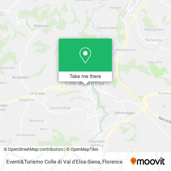 Eventi&Turismo Colle di Val d'Elsa-Siena map