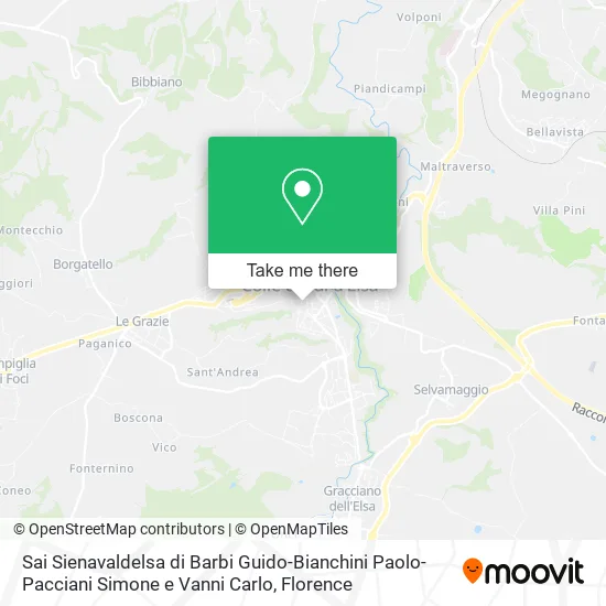 Sai Sienavaldelsa di Barbi Guido-Bianchini Paolo-Pacciani Simone e Vanni Carlo map