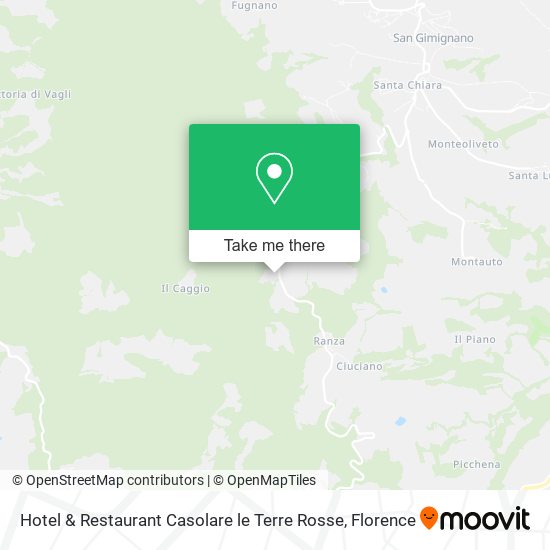 Hotel & Restaurant Casolare le Terre Rosse map
