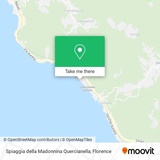 Spiaggia della Madonnina Quercianella map
