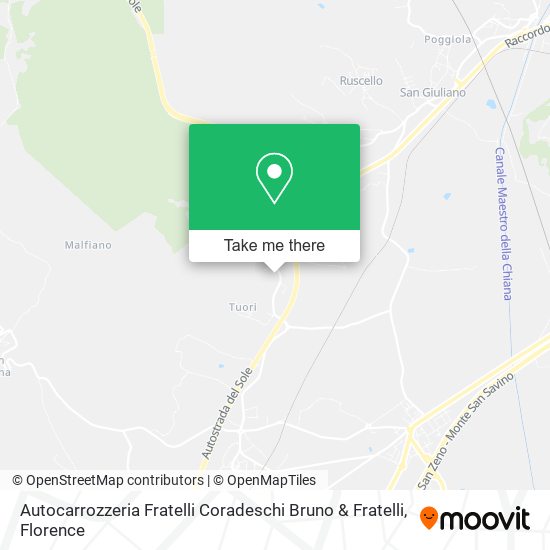 Autocarrozzeria Fratelli Coradeschi Bruno & Fratelli map