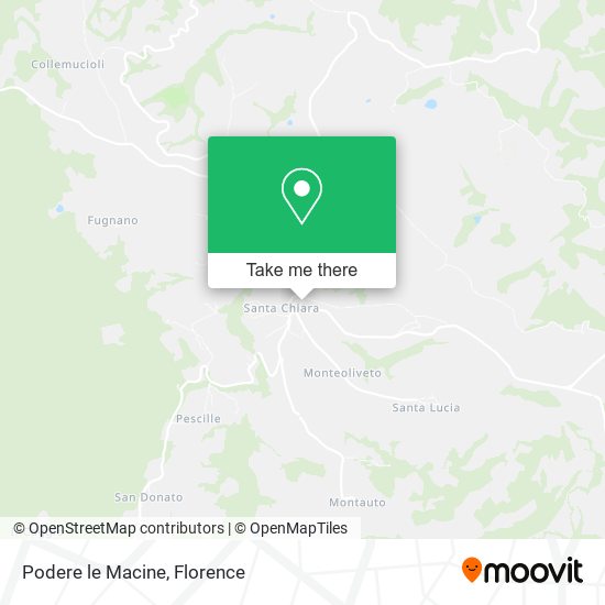 Podere le Macine map