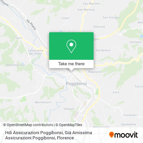 Hdi Assicurazioni Poggibonsi, Già Amissima Assicurazioni Poggibonsi map