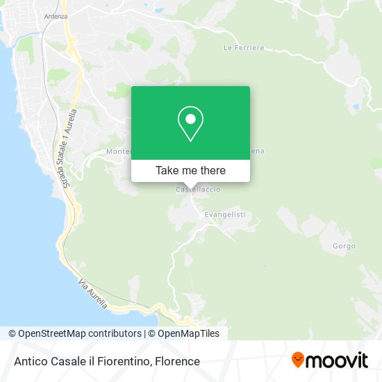 Antico Casale il Fiorentino map