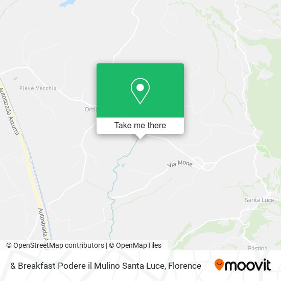 & Breakfast Podere il Mulino Santa Luce map