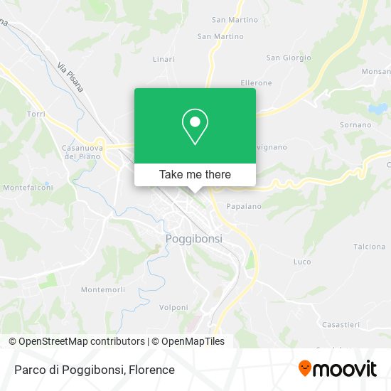 Parco di Poggibonsi map