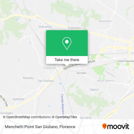 Menchetti Point San Giuliano map