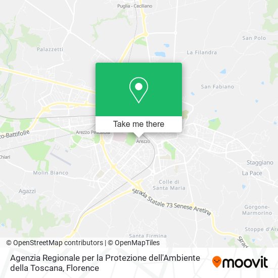 Agenzia Regionale per la Protezione dell'Ambiente della Toscana map