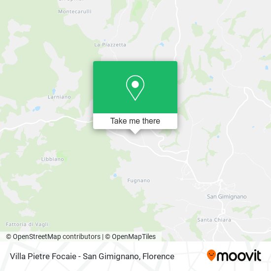 Villa Pietre Focaie - San Gimignano map
