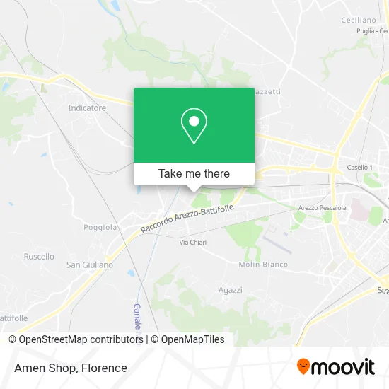 Amen Shop map