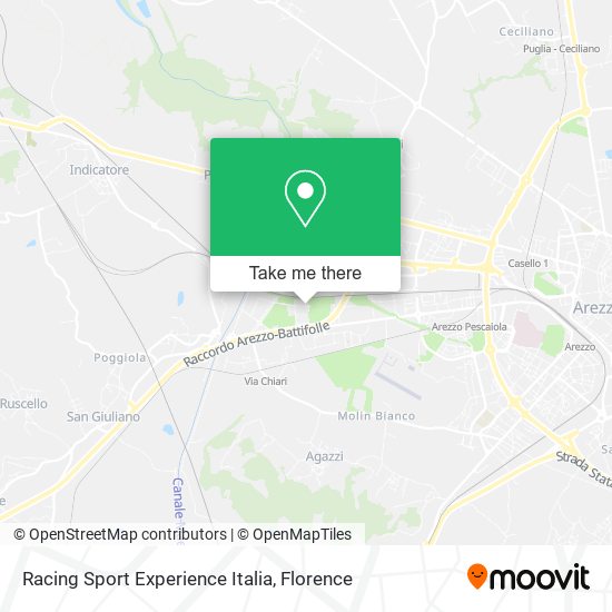 Racing Sport Experience Italia map