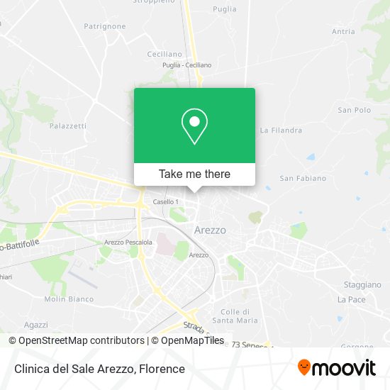 Clinica del Sale Arezzo map