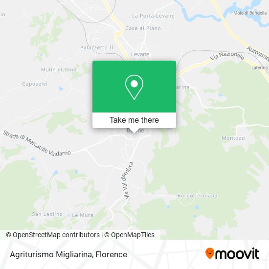Agriturismo Migliarina map