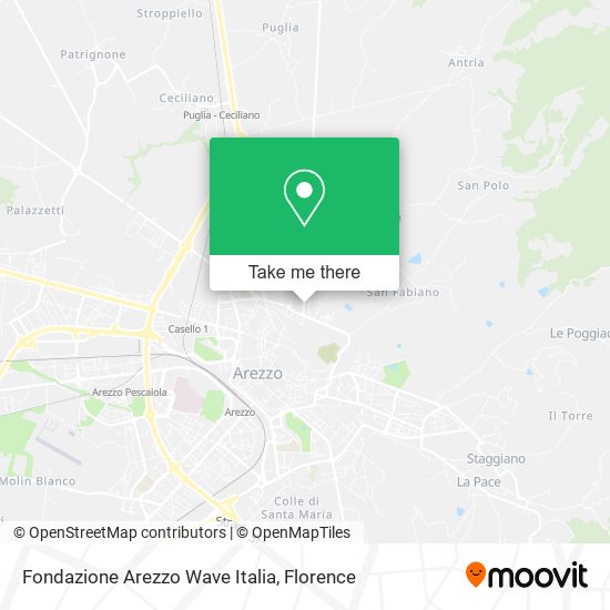 Fondazione Arezzo Wave Italia map