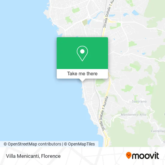 Villa Menicanti map