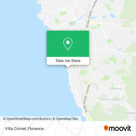 Villa Comel map