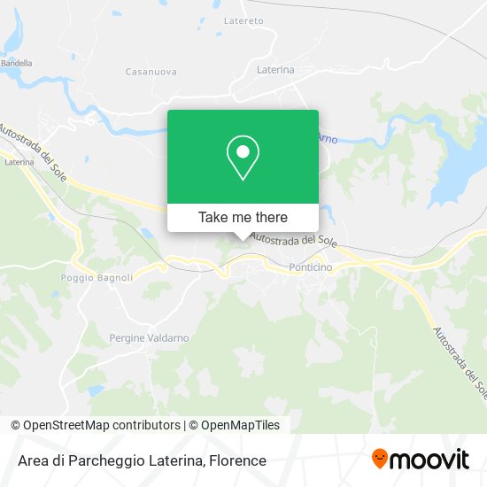 Area di Parcheggio Laterina map
