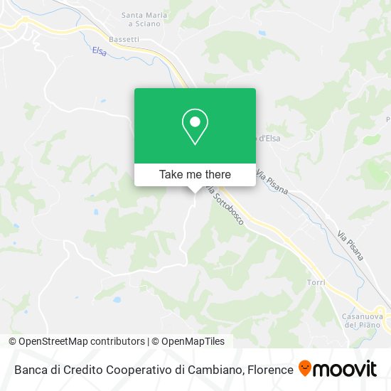 Banca di Credito Cooperativo di Cambiano map