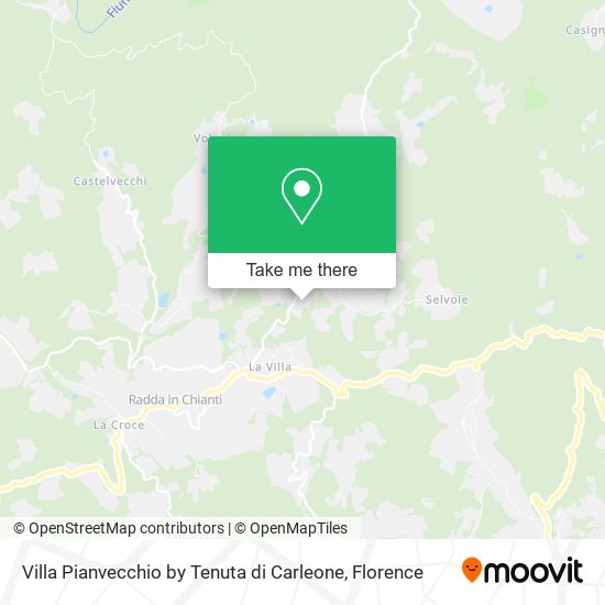 Villa Pianvecchio by Tenuta di Carleone map