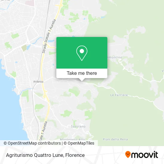 Agriturismo Quattro Lune map