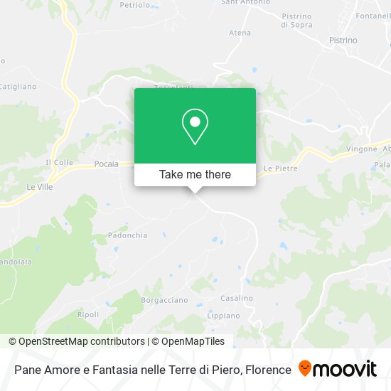 Pane Amore e Fantasia nelle Terre di Piero map
