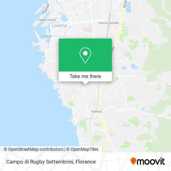 Campo di Rugby Settembrini map