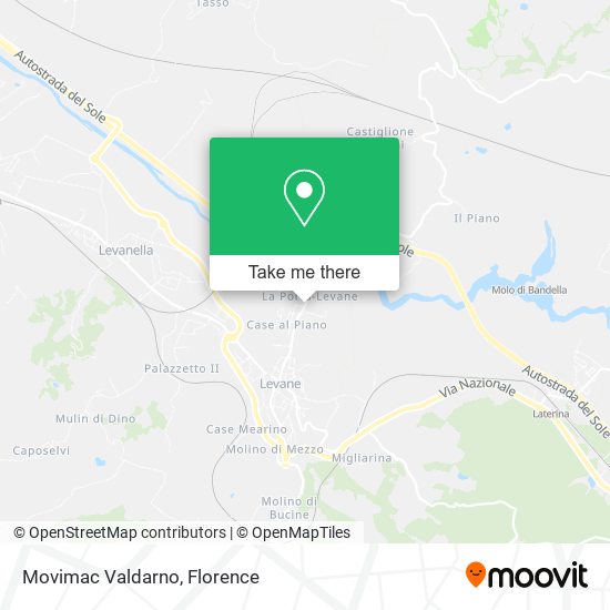 Movimac Valdarno map