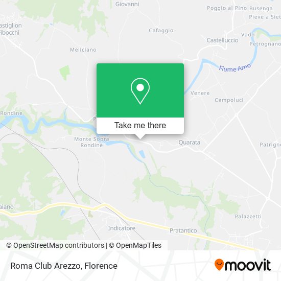 Roma Club Arezzo map