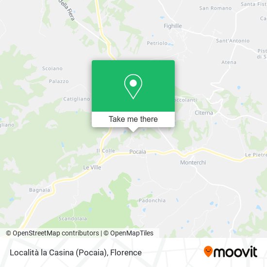 Località la Casina (Pocaia) map