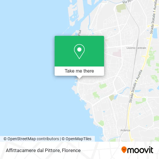 Affittacamere dal Pittore map