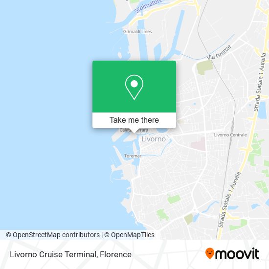 Livorno Cruise Terminal map