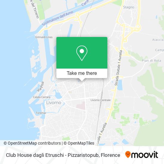 Club House dagli Etruschi - Pizzaristopub map
