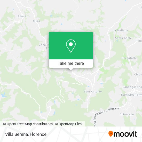 Villa Serena map