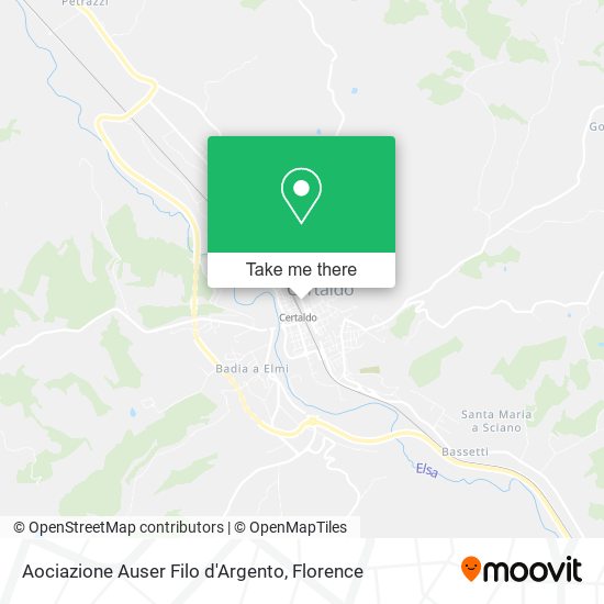 Aociazione Auser Filo d'Argento map