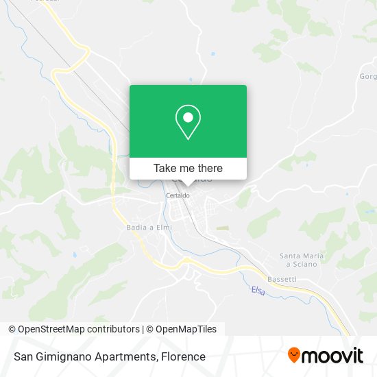 San Gimignano Apartments map