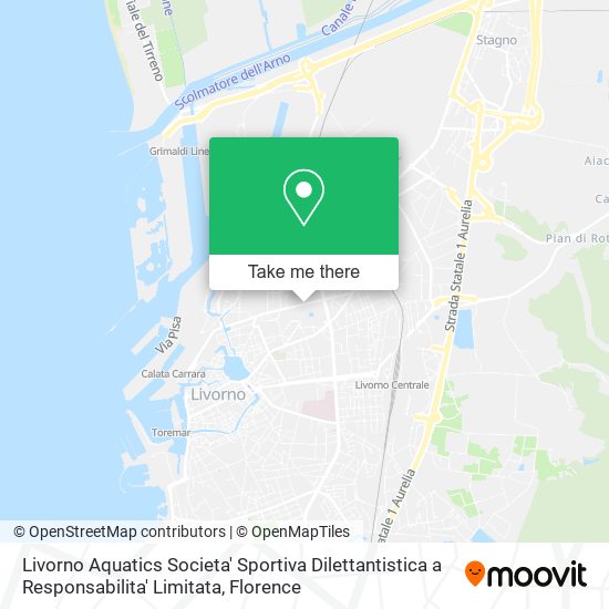 Livorno Aquatics Societa' Sportiva Dilettantistica a Responsabilita' Limitata map